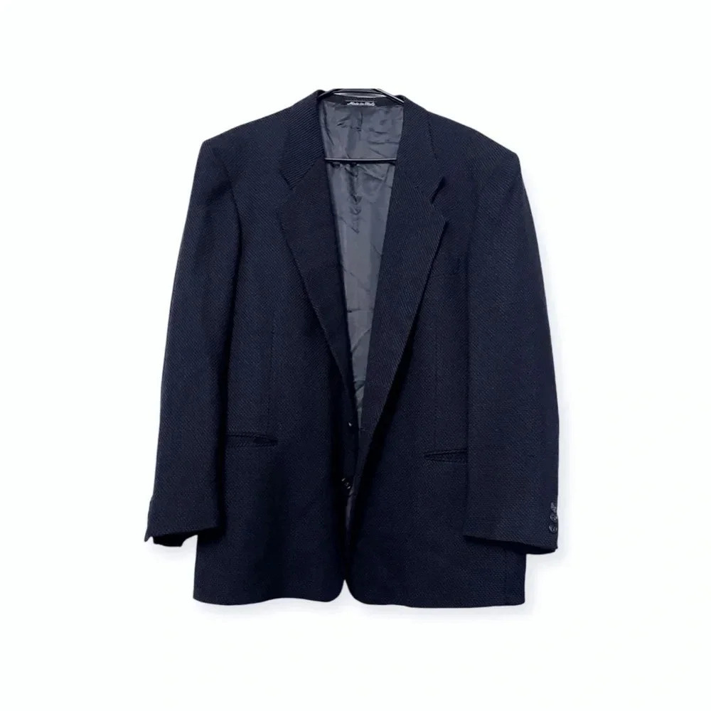 MANI by Giorgio Armani wool navy blazer career party office designer luxury
